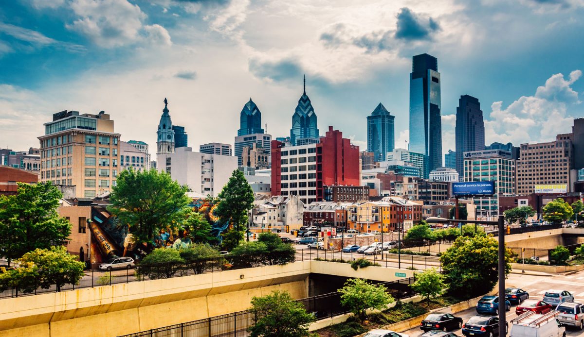 A view of the city of philadelphia.