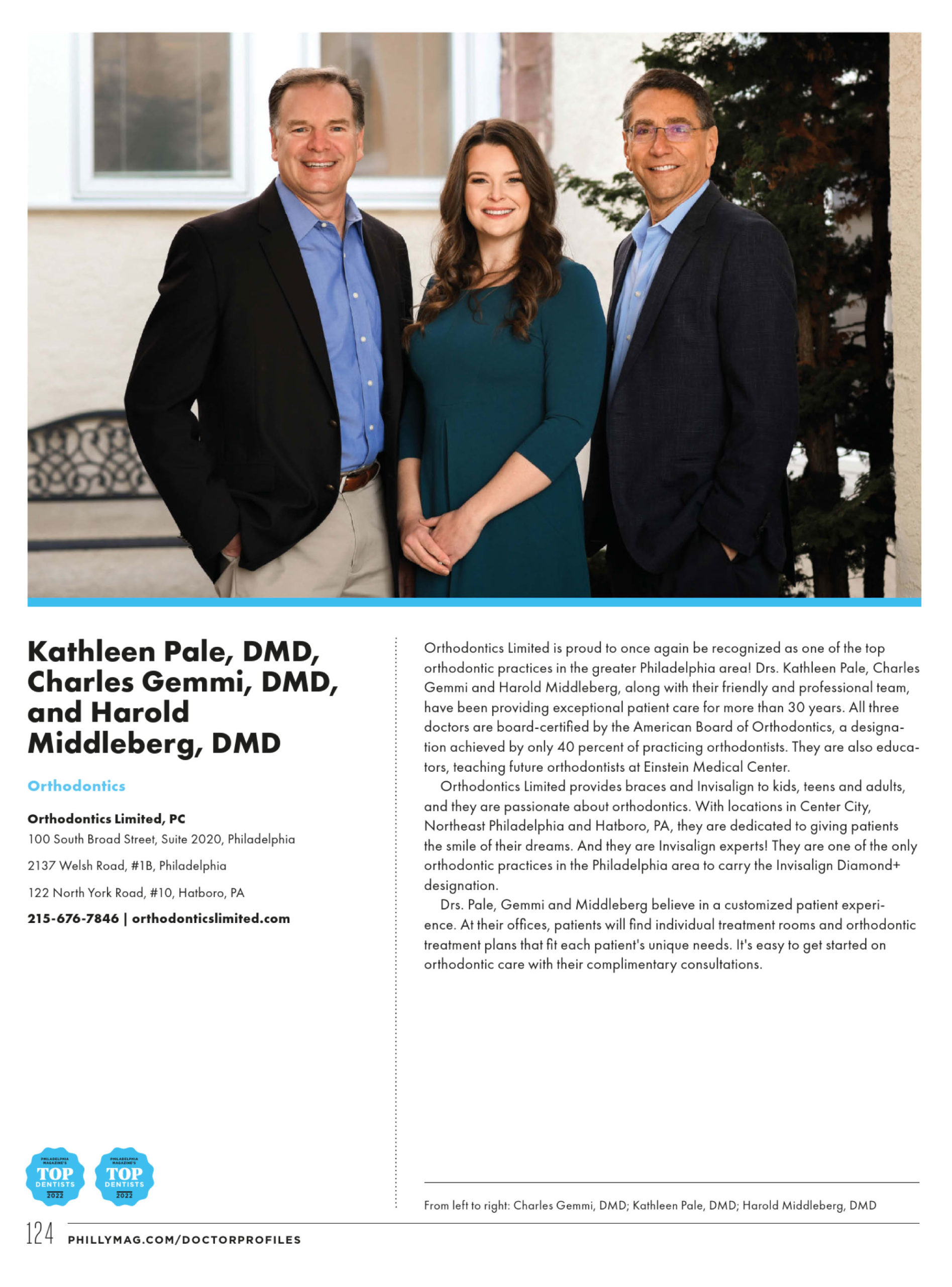 top orthodontist Philadelphia magazine 2022